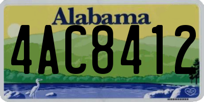 AL license plate 4AC8412