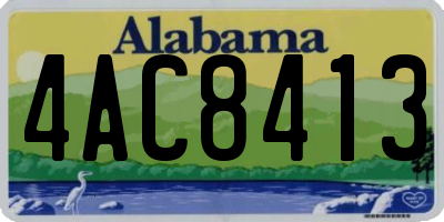 AL license plate 4AC8413