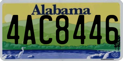AL license plate 4AC8446