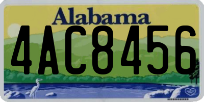 AL license plate 4AC8456