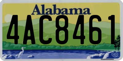 AL license plate 4AC8461