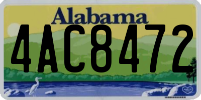 AL license plate 4AC8472