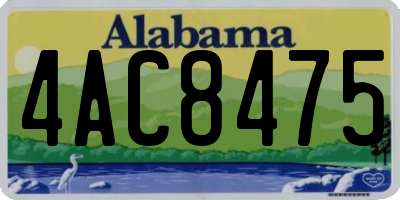 AL license plate 4AC8475