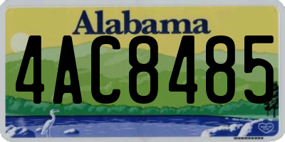 AL license plate 4AC8485