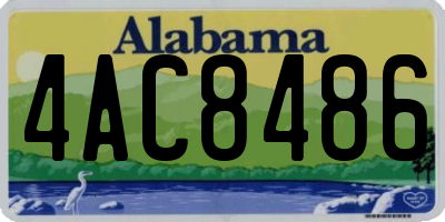 AL license plate 4AC8486