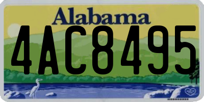 AL license plate 4AC8495