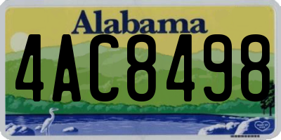 AL license plate 4AC8498