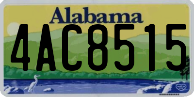 AL license plate 4AC8515