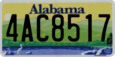 AL license plate 4AC8517