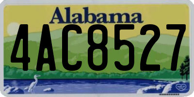 AL license plate 4AC8527