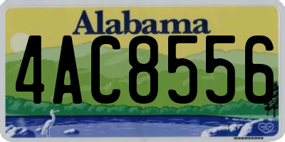 AL license plate 4AC8556