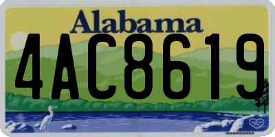 AL license plate 4AC8619