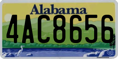 AL license plate 4AC8656