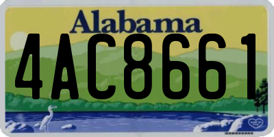 AL license plate 4AC8661