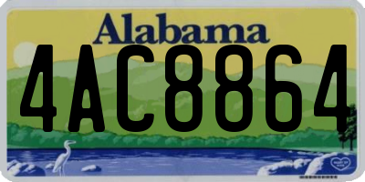 AL license plate 4AC8864