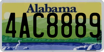 AL license plate 4AC8889