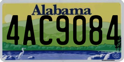 AL license plate 4AC9084