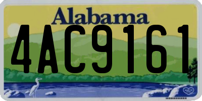 AL license plate 4AC9161
