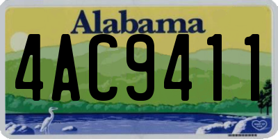 AL license plate 4AC9411