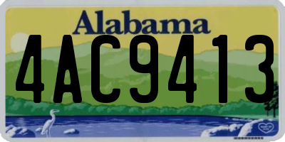 AL license plate 4AC9413