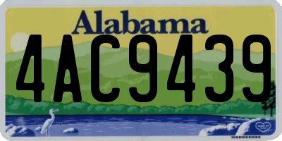 AL license plate 4AC9439