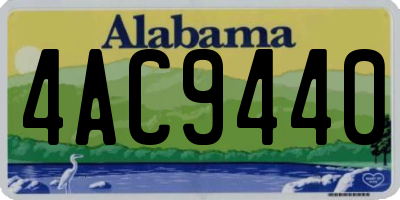AL license plate 4AC9440