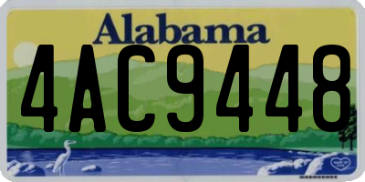 AL license plate 4AC9448