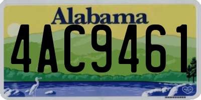 AL license plate 4AC9461
