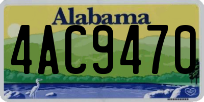 AL license plate 4AC9470