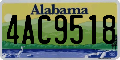 AL license plate 4AC9518