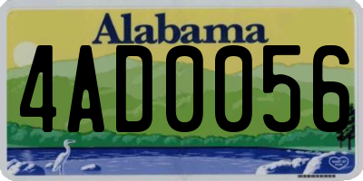 AL license plate 4AD0056