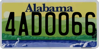 AL license plate 4AD0066
