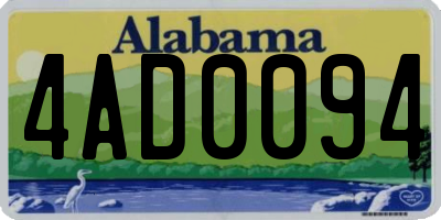 AL license plate 4AD0094
