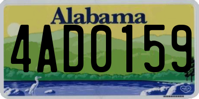 AL license plate 4AD0159