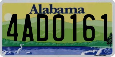 AL license plate 4AD0161