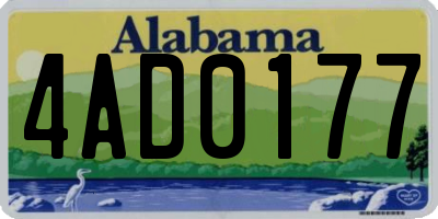 AL license plate 4AD0177