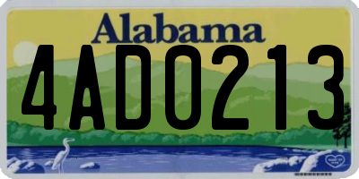 AL license plate 4AD0213