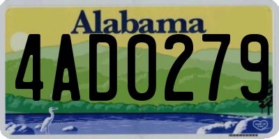 AL license plate 4AD0279