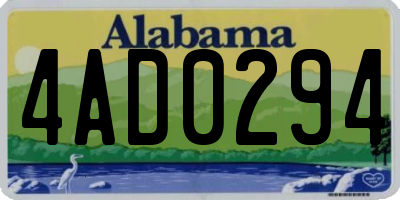 AL license plate 4AD0294