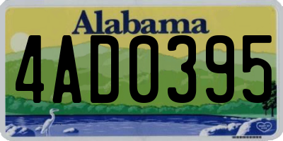 AL license plate 4AD0395