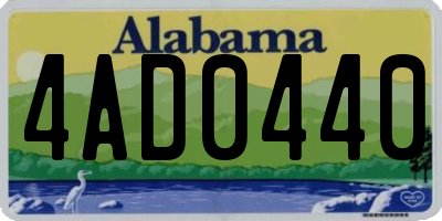 AL license plate 4AD0440