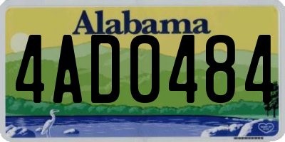 AL license plate 4AD0484