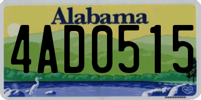 AL license plate 4AD0515