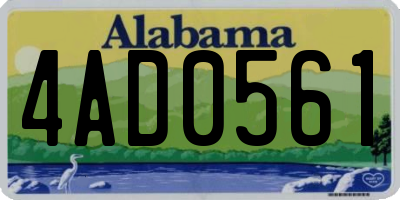 AL license plate 4AD0561