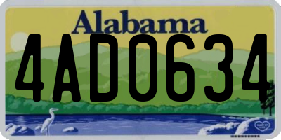 AL license plate 4AD0634