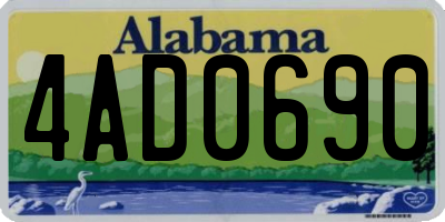 AL license plate 4AD0690