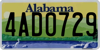 AL license plate 4AD0729