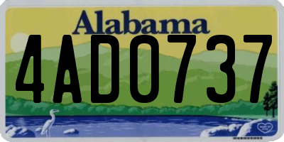 AL license plate 4AD0737