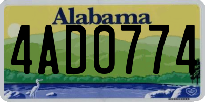 AL license plate 4AD0774