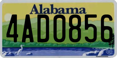 AL license plate 4AD0856